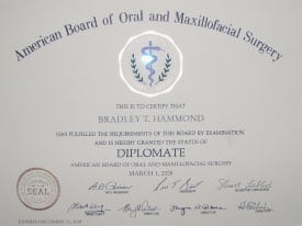 board certification diploma
