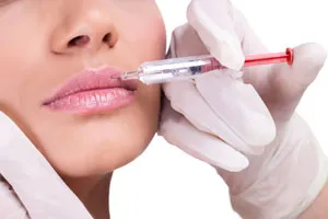 woman getting a botox injection